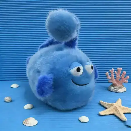Very precious, soft and fragrant, blue lanternfish magnetic fridge magnet, plush doll, toy table companion doll, cute and fun, ideal for gifting, magnetic plush doll, switch decoration, home cute wall-mounted style Very precious, soft and fragrant, blue lanternfish magnetic fridge magnet, plush doll, toy table companion doll, cute and fun, ideal for gifting, magnetic plush doll, switch decoration, home cute wall-mounted style
